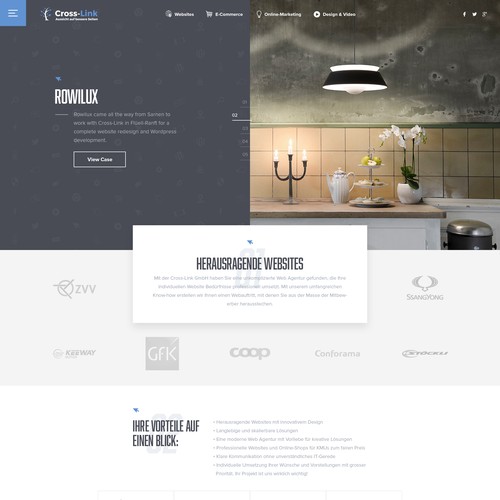 Web agency looking for creative & outstanding web design Design by Studio Ubique