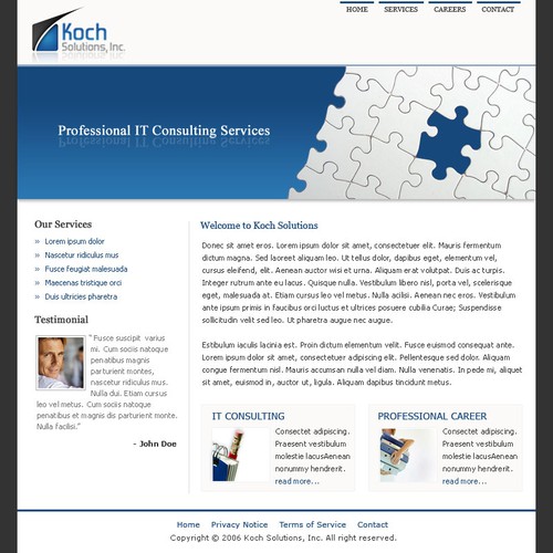 $500.00 Website template (Design only) Design by deadbit