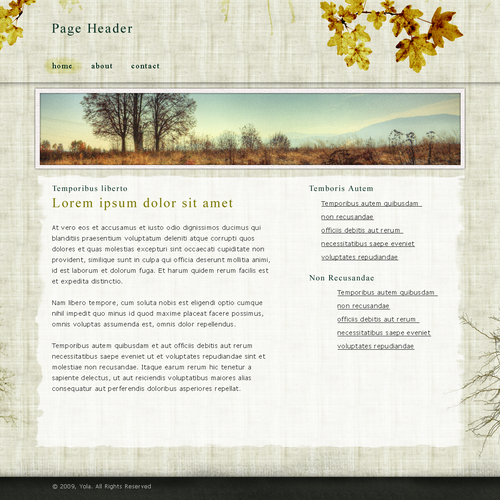 One page Website Templates Design by Daniel-designs