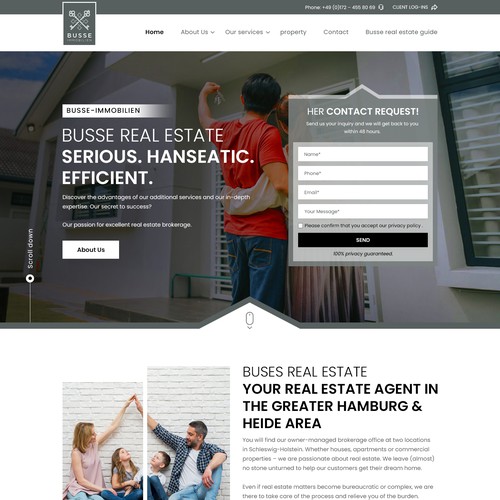 Proposta di design per un contest della categoria Design di landing page realizzata da Designs Alpha
