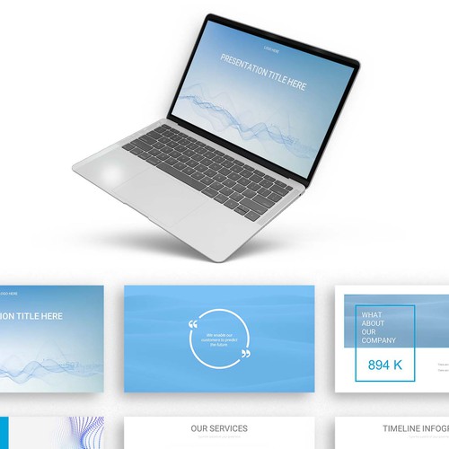 We need a cool powerpoint template for an Artificial Intelligence Startup - can you help pls? Design by Debora.Apostolova