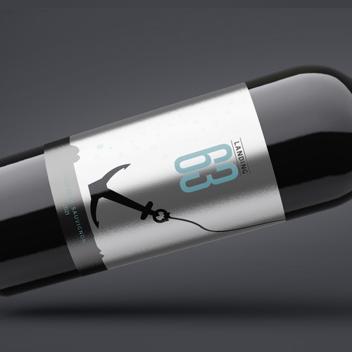 Landing 63 Wine Label Design by sam2305