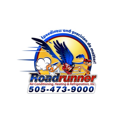 logo for Roadrunner Air Conditioning, Heating & Refrigeration, Inc. Design by X-version
