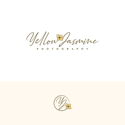 Yellow Jasmine Photography Logo Design Design von GinaLó