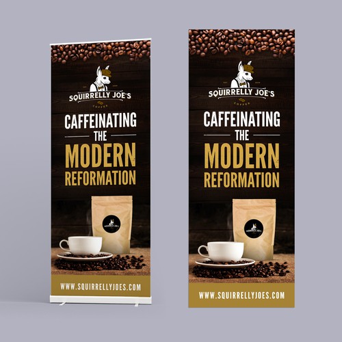 Coffee Company Trade Show Banner Design by Sezt