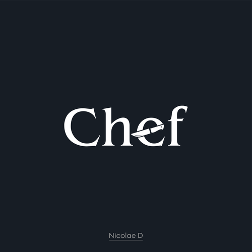 "CHEF": Food & Cooking Social Media Logo Design by Nicolae D