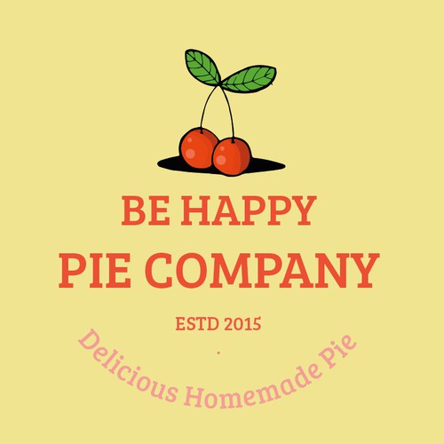 Create a pie company logo for the be happy pie company | Logo