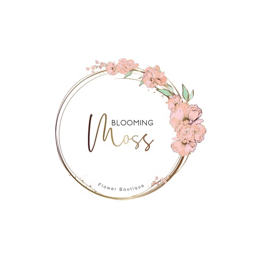 Floral Boutique Logo Design by moon.design