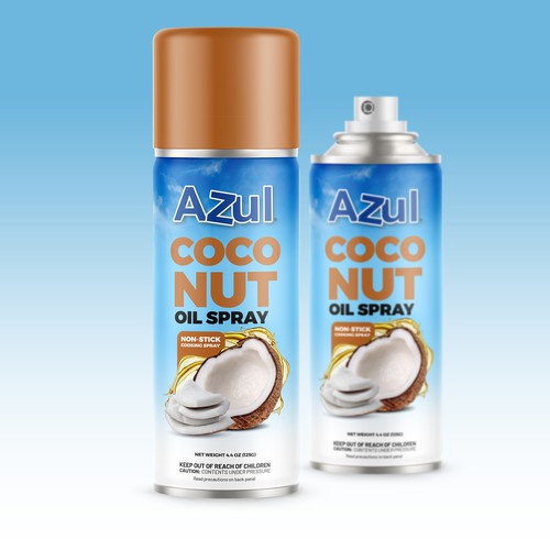 Create Product Extension for Azul Coconut Product - Azul Coconut Oil Spray Design por rembrandtjurin