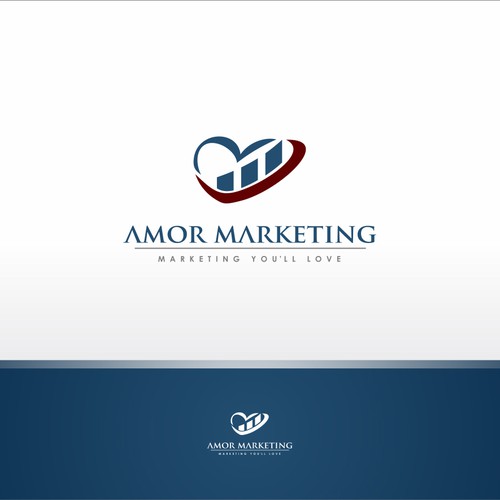 Ground breaking logo design required for the new Amor Marketing website!! Design por dimdimz