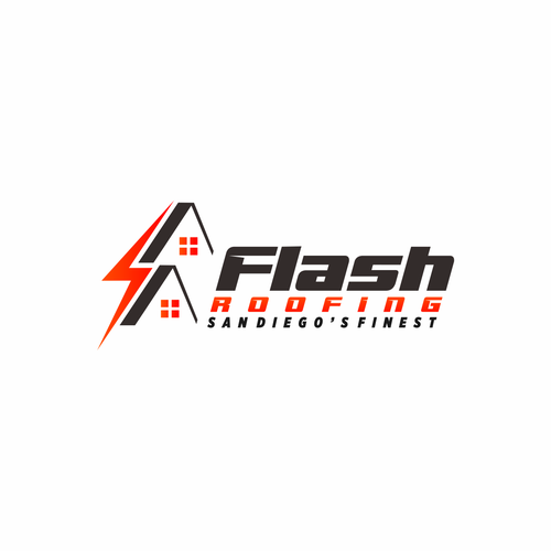 Compete to create a logo for Flash Roofing! Design by Viralika