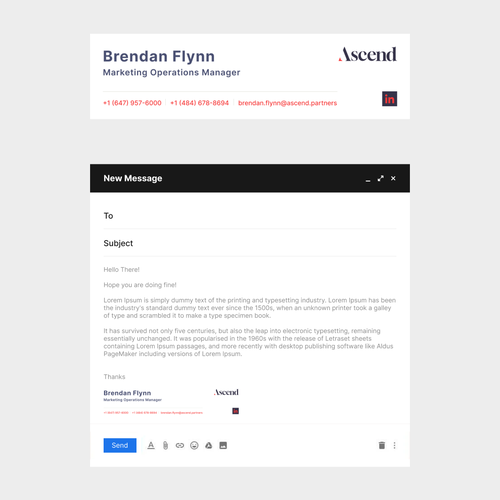 Design di Ascend Partners New Branded Email Signature di Graphic Human