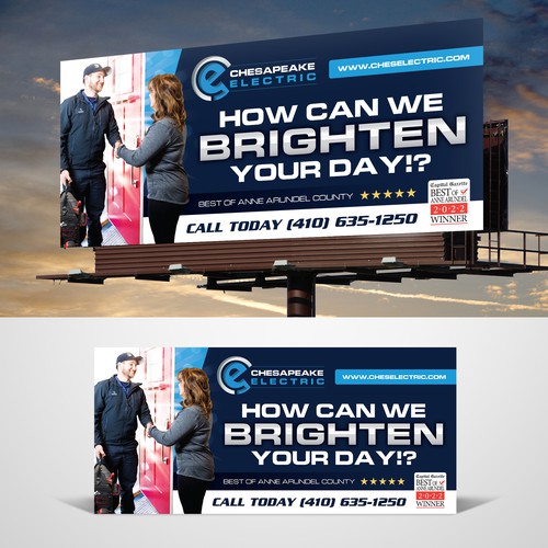 Chesapeake Electric Billboard Design by RED DOT