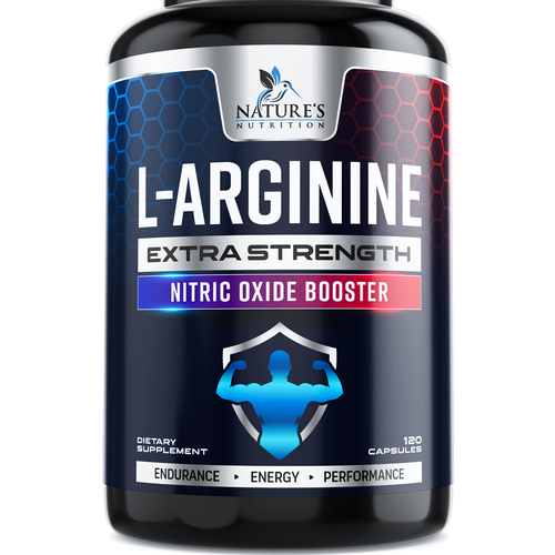 Powerful L-Arginine Capsules Design Needed for Nature's Nutrition Design by ZAKIGRAPH ®