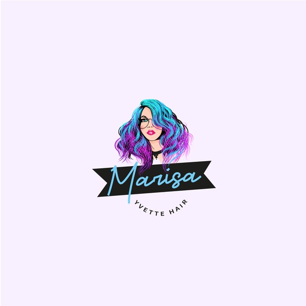 Design by Veronika Rodina titled "Cartoon logo for professional hair stylist"