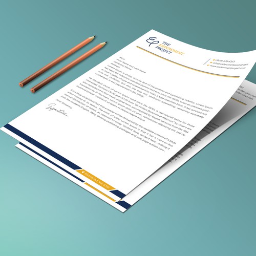 Clean, simple note design, The Endowment Project Design by prosenjit_P