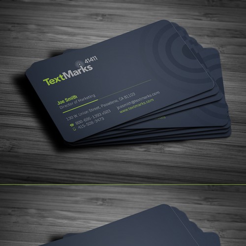 Create new business cards for text message provider Design by Advero