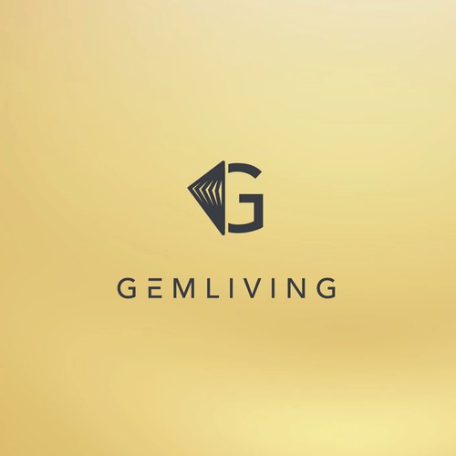 Geometrical, minimalist, modern brand design for Gem Living Design by UribeStudio