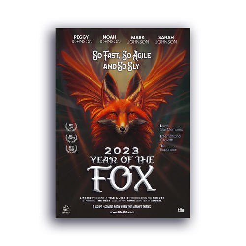 Life360 2023 Year of the Fox Poster Design by sofie_qaulan