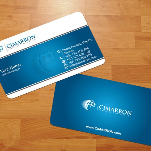 Design di stationery for Cimarron Surveying & Mapping Co., Inc. di jopet-ns