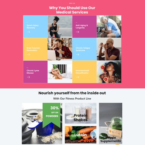 Optiimize longevity website Design by DWL-Designs