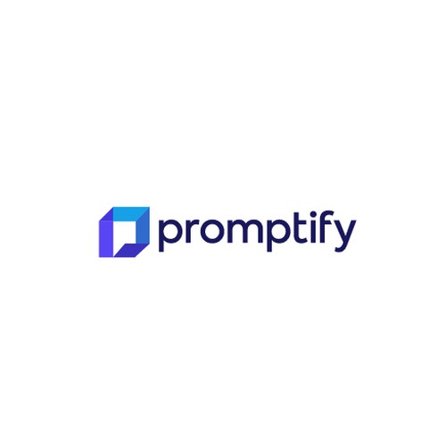 Modern, Simple and Sleek Logo for Promptify.com Design by playflowstudio