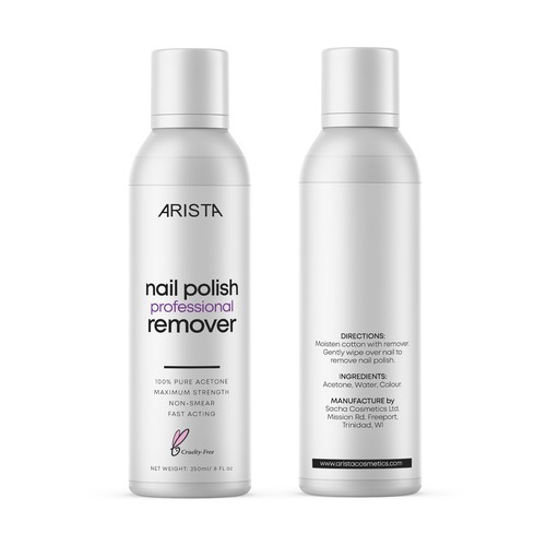 Arista Nail Polish Remover Design by Krasi Miletieva