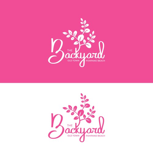 Pompano Beach CRA - The Backyard Old Town Pompano Logo Design by Hony