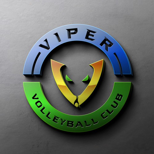 Club Volleyball logo - Viper volleyball Design by Artborg™