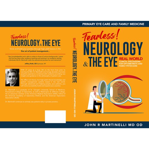 Medical Cover about Neurology & The Eye/Vision in a bold yet engaging style for a new educational series for physicians. Design by Aaniyah.ahmed