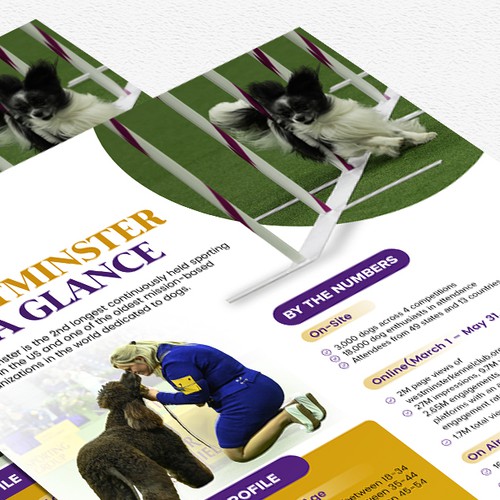 Design a Highlight Sheet for the iconic Westminster Kennel Club Dog Show! Design by Alphabet ♥