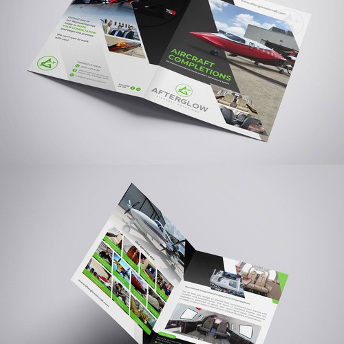 Striking Modern Brochure for Private Jet Owners Design by Digisolz Creation