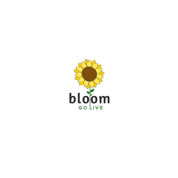 Fun floral colorful logo