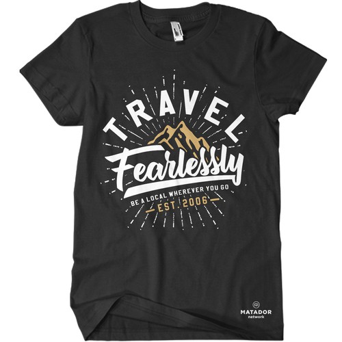 Shirt design for travel company! Design by -Diamond Head-