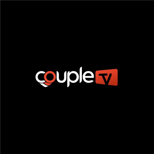 Couple.tv - Dating game show logo. Fun and entertaining. Ontwerp door Livorno