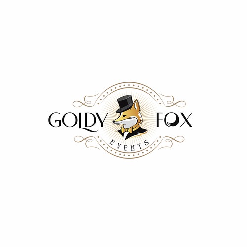 Design a Chic and Stylish Fox Logo for Our Elegant Wedding and Event Rental Business: Goldy Fox Events Design by NewArt777