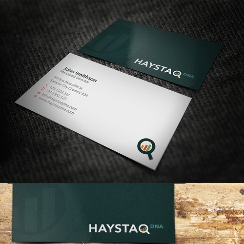 Design a business card for creative big data consulting firm Design by conceptu