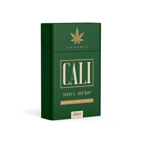 Hemp Cigarette Pack Preliminary Design Design by kex_