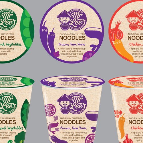 Design Packaging for our New Oriental Cup Noodle Soup Range Product