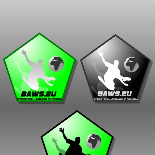 Global football (soccer) logo - baws.eu Design by samivo