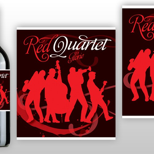 Glorie "Red Quartet" Wine Label Design デザイン by userz2k