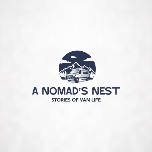 Van Life - logo about traveling in a van full time Design by Leonཞ®