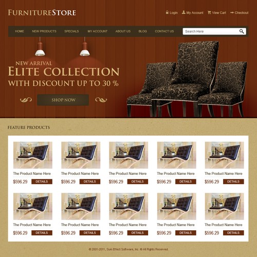 Designs | Guaranteeing 10 winners! Wanted: 2-Page eCommerce skin | Web ...