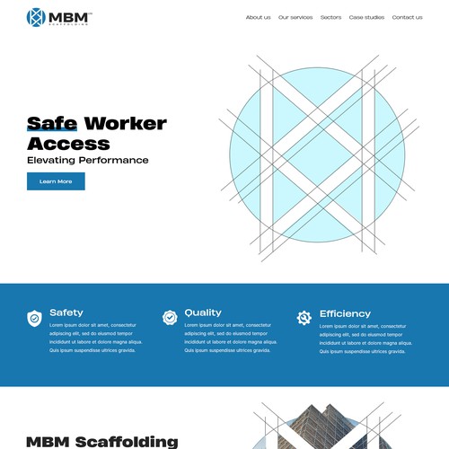 Smart, Clean, Professional - Scaffold Company Website Design by Slaviana