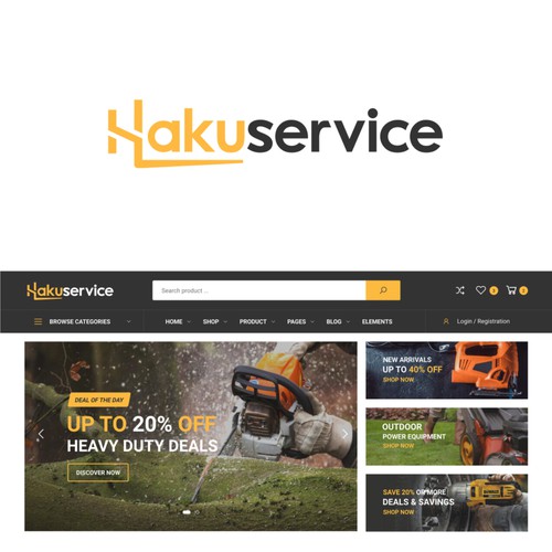 Project Rebranding: Hakuservice Logo Redesign for Web Integration Design by @Z Design