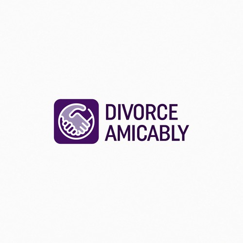 Logo for a new, healthy way for reasonable people to divorce Design by George d