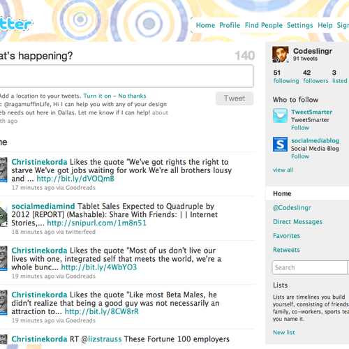 EmailExpert.org Twitter Background デザイン by Codeslingr