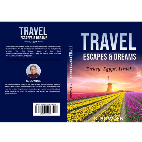 Cover for a travel/autobiography/brief essay book Design by NoBoundaries