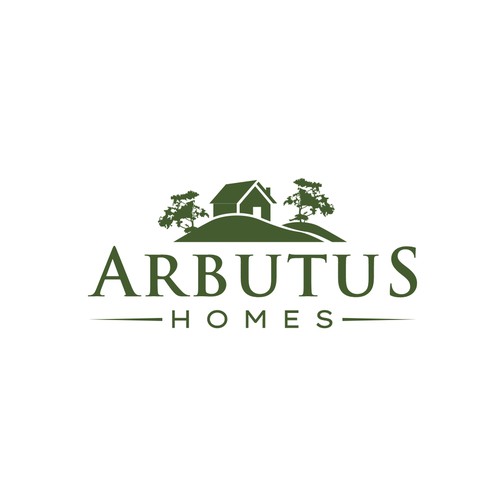 Design di Real estate company needing a powerful logo showcasing an Arbutus Tree silhouette with a home beside, include a mountain di Rekker