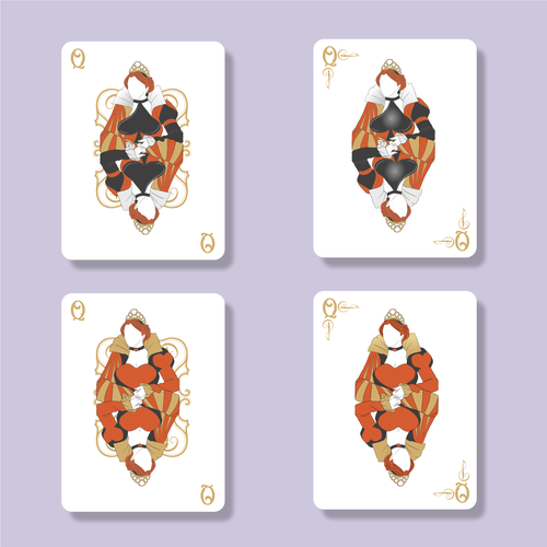 Designs Original Artistic Poker Card Design Illustration or